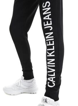 Calvin Klein Hose Vertikales Schwarz Herren Logo