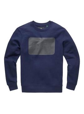 Sweatshirt G-Star Double Layer Blau für Herren