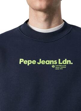 Sweatshirt Pepe Jeans Damon Blau für Herren