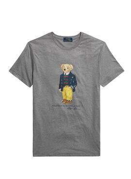 T-Shirt Polo Ralph Lauren Bear Grau für Herren