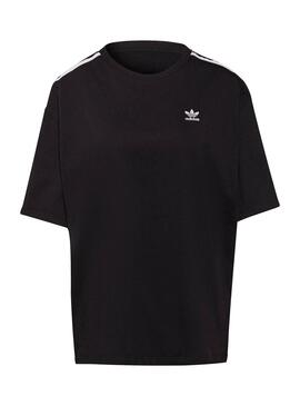 T-Shirt Adidas Adicolor Oversized Schwarz Damen
