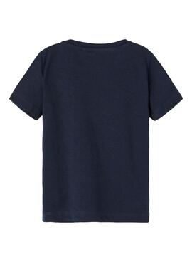 T-Shirt Name It Bertel Blau Marineblau für Junge