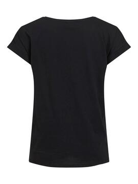 T-Shirt Vila Basica Dreamers Schwarz für Damen