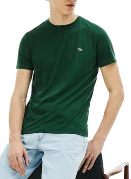 T-Shirt Lacoste Basico Grün Für Herren