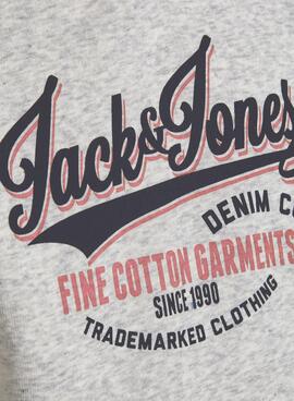 Sweatshirt Jack & Jones Logo Grau für Herren