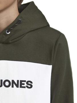 Sweatshirt Jack & Jones Logo Blocking Schwarz Junge