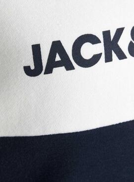 Sweatshirt Jack & Jones Logo Blocking Marineblau Junge