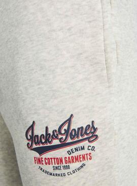 Hose Trainingsanzug Jack & Jones Logo Weiss Junge