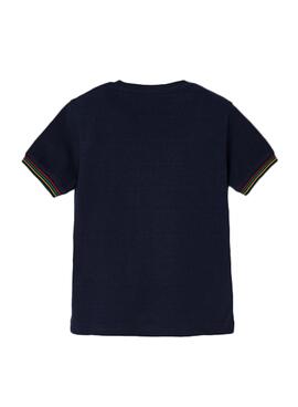 T-Shirt Mayoral Granito Marine blau für Junge