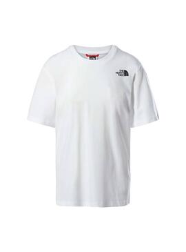 T-Shirt The North Face Relaxed RB Weiss Damen