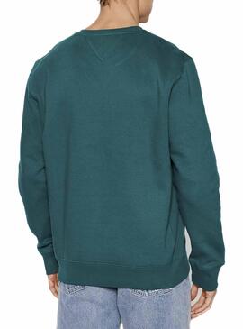 Sweatshirt Tommy Jeans Timeless Grün für Herren