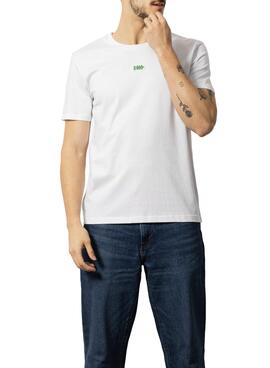 T-Shirt Klout Barcode Weiss für Herren und Damen