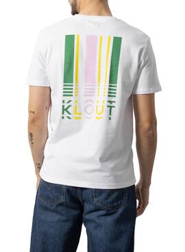 T-Shirt Klout Barcode Weiss für Herren und Damen
