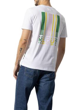 T-Shirt Klout Barcode Weiss für Herren und Damen