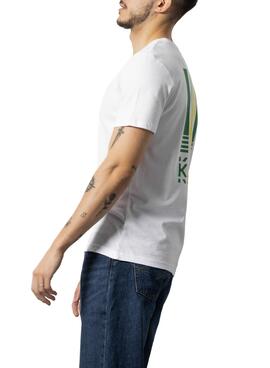 T-Shirt Klout Barcode Weiss für Herren und Damen