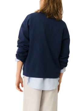 Sweatshirt Ecoalf New Because Marineblau für Damen