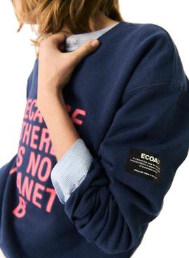 Sweatshirt Ecoalf New Because Marineblau für Damen