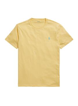 T-Shirt Polo Ralph Lauren Slim Gelb Herren
