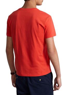 T-Shirt Polo Ralph Lauren Slim Rot für Herren