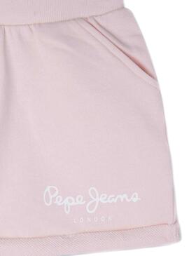 Short Pepe Jeans Rosemery Rosa für Mädchen