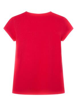 T-Shirt Pepe Jeans Hatty Rot für Mädchen