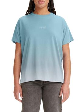 T-Shirt Levis Jordie Verlaufseffekt Blau für Damen