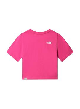 T-Shirt The North Face Simple Dome Crop Rosa Mädchen