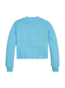 Sweatshirt Tommy Hilfiger Bold Varsity Crop Azul