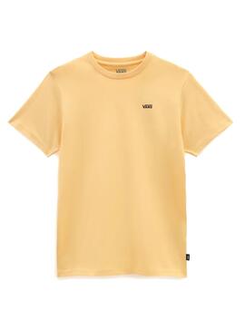 T-Shirt Vans Left Chest Logo Amarilla für Damen