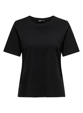 T-Shirt Only Unicolor New Schwarz für Damen