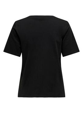 T-Shirt Only Unicolor New Schwarz für Damen