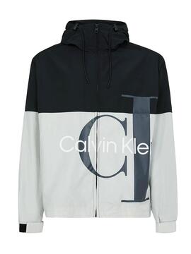 Windjacke Calvin Klein Bold Logo Grau Herren
