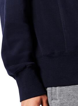Sweatshirt Superdry Code Stacked Marineblau für Herren