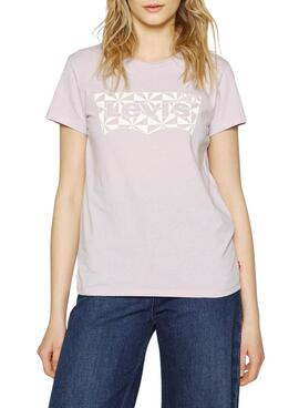 T-Shirt Levis The Perfect Tee Lila für Damen