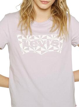 T-Shirt Levis The Perfect Tee Lila für Damen