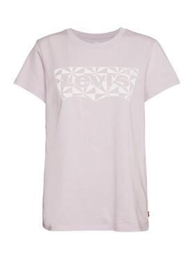 T-Shirt Levis The Perfect Tee Lila für Damen