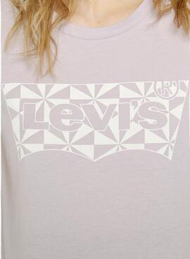 T-Shirt Levis The Perfect Tee Lila für Damen