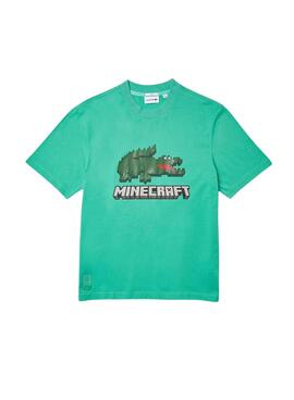 T-Shirt Lacoste x Minecraft Grün Unisex