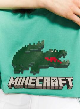 T-Shirt Lacoste x Minecraft Grün Unisex