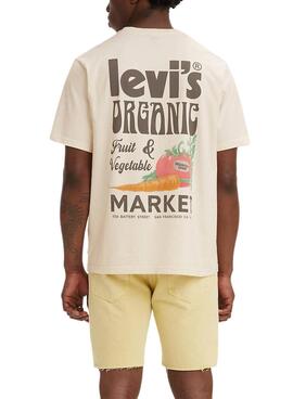 T-Shirt Levis Relaxed Bi Fresh Beige für Herren