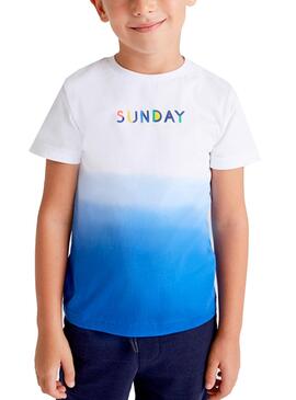 T-Shirt Mayoral Sunday Dip Dye Blau für Junge