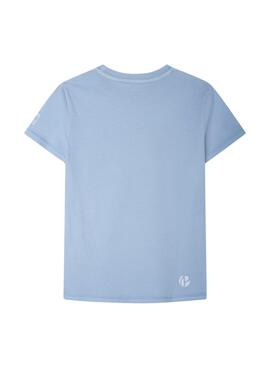 T-Shirt Pepe Jeans Colter Fotos Blau für Junge