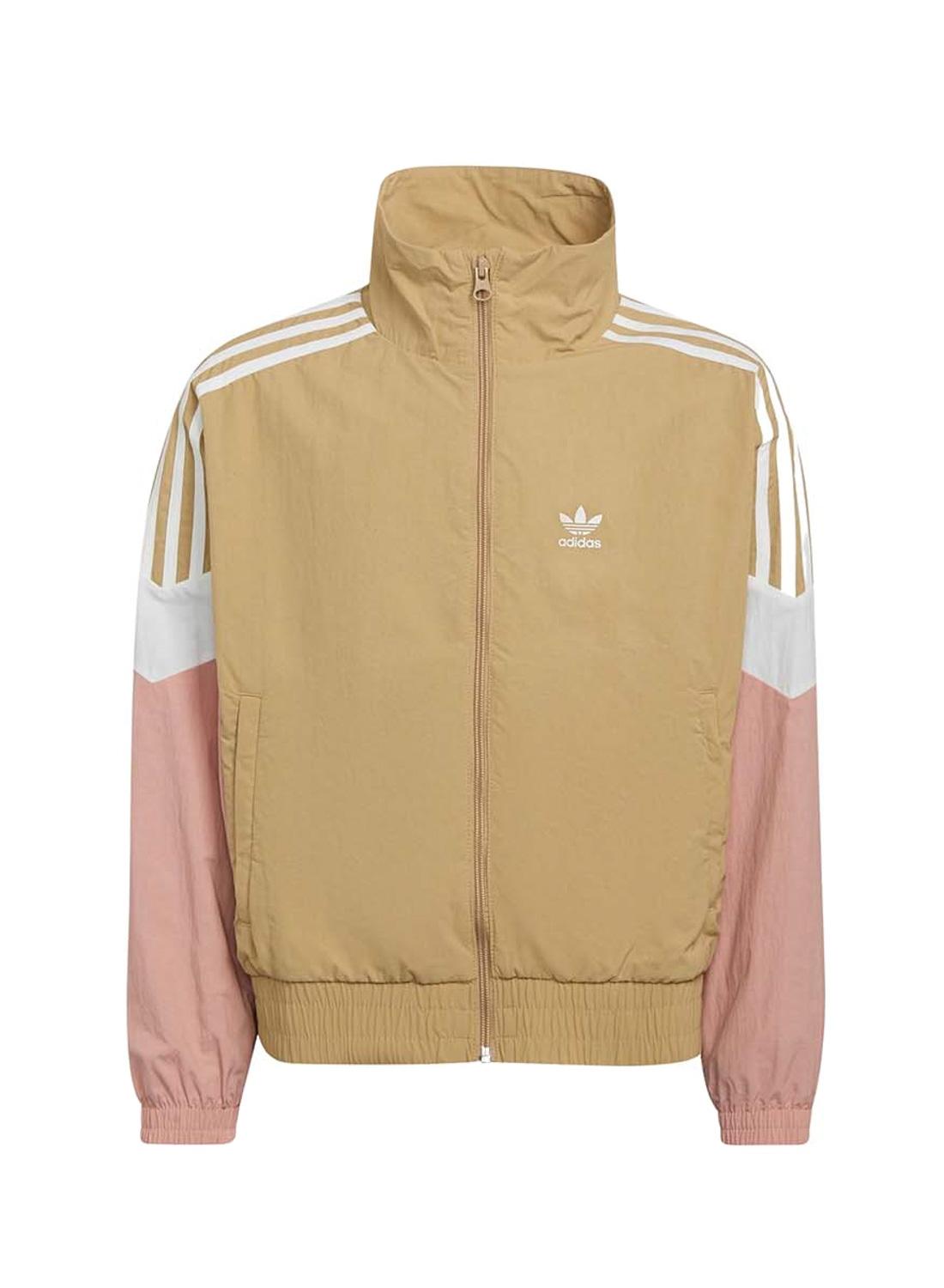 Jacke Adidas Woven Block Beige Fur Madchen