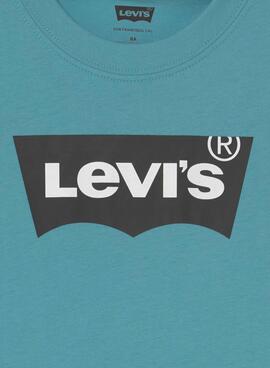 T-Shirt Levis Batwing-Logo Blau Für Junge