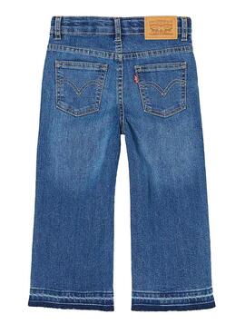 Jeans Levis Cropped Wide Leg Blau Mädchen