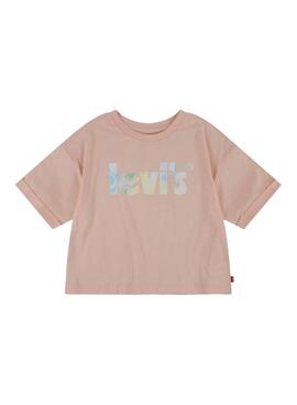 T-Shirt Levis Meet and Greed Rosa Für Mädchen