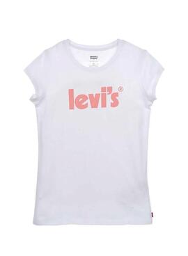 T-Shirt Levis Basic Logo Weiss Für Mädchen