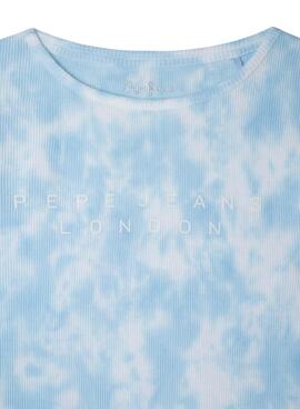 T-Shirt Pepe Jeans Hermine Tie Dye Blau Mädchen
