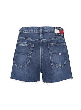 Short Jeans Tommy Jeans Hotpant Blau Für Damen