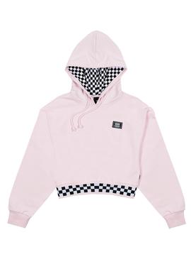 Vans pink outlet checkered hoodie